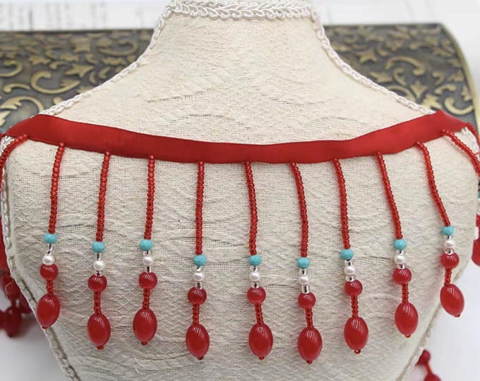 Beaded Tassel Lace Trim Ribbon - Costume, Bridal, Home Decor