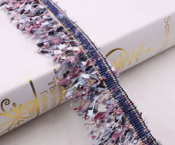 Tassel Fringe Lace trim ribbon for costume design bridal trim headwear dress coat cuff collar bag home deco Sold by 1 yard
