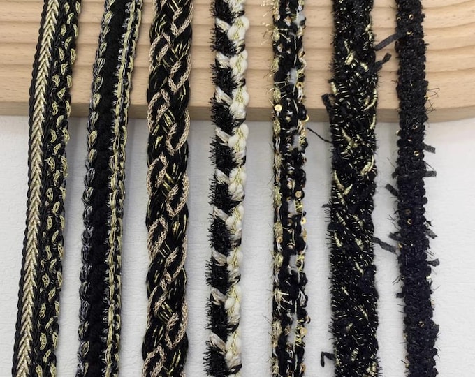 Braided Lace Trim, Costume Design Embellishment, Sold by 1 Yard