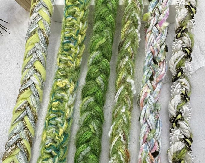 Green Braided Lace Trim, Costume Design, Home Decor, Sold by 1 Yard