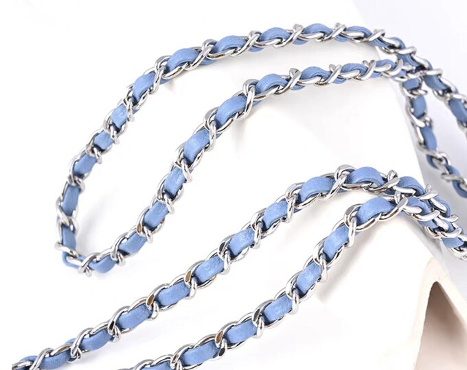 Cowhide Leather Chain Bag Strap, Crossbody Replacement