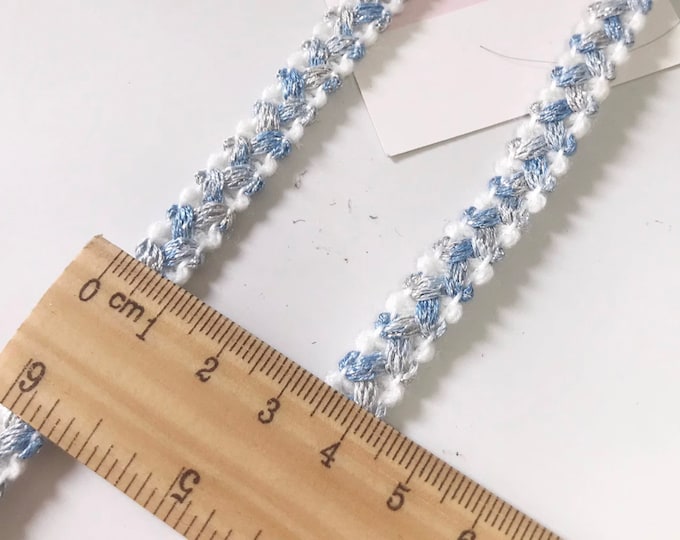 Blue Lace Trim, Costume Design Embellishment (1 Yard)