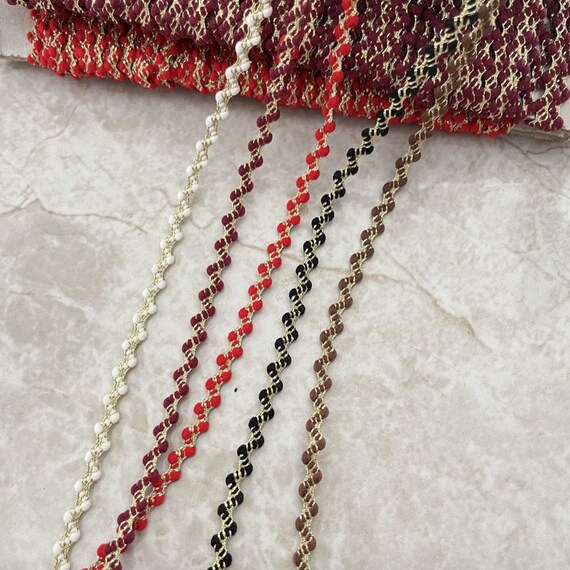 0.5cm wide Ribbon trim, decor trimming for costume design sewing bridal trim dress coat cuff collar bag home deco Sold by 1 yard