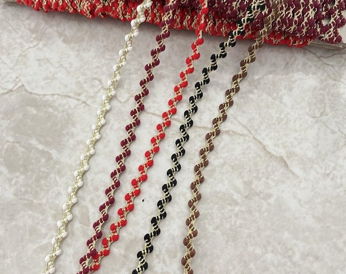 Woven Ribbon Trim, Costume Design, Bridal Dress Sewing, Sold by 1 Yard