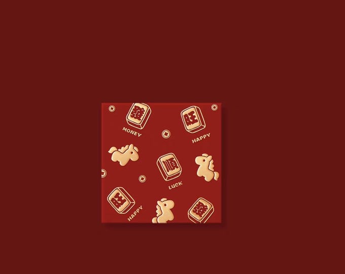 Year of the Horse 2026 Gold Foil Red Envelopes, Lucky Money Gift Red Packets