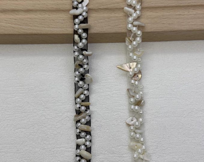 Beaded Trim, Sewing Embellishment, Sold by 1 Yard