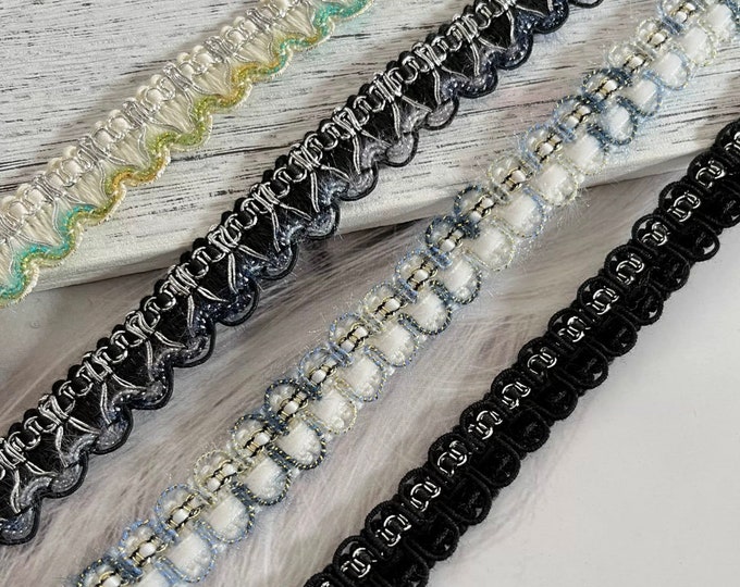 Scalloped Lace Trim, Costume Design, Bridal Embellishment, Sold by 1 Yard