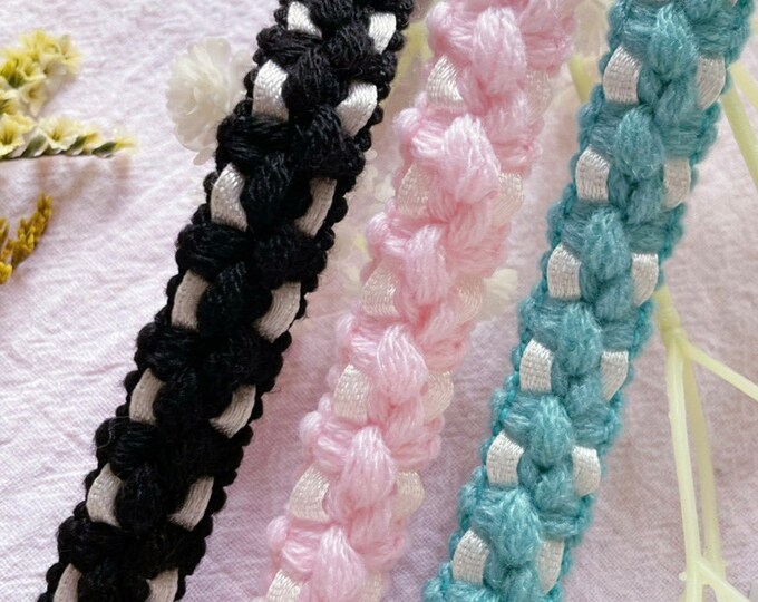 Braided Lace Trim, Costume Design Embellishment, Sold by 1 Yard