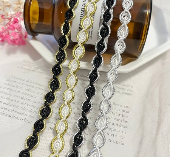 Lace trim, decor trimming for costume design sewing embellishment bridal trim headwear dress coat cuff collar bag home deco Sold by 1 yard