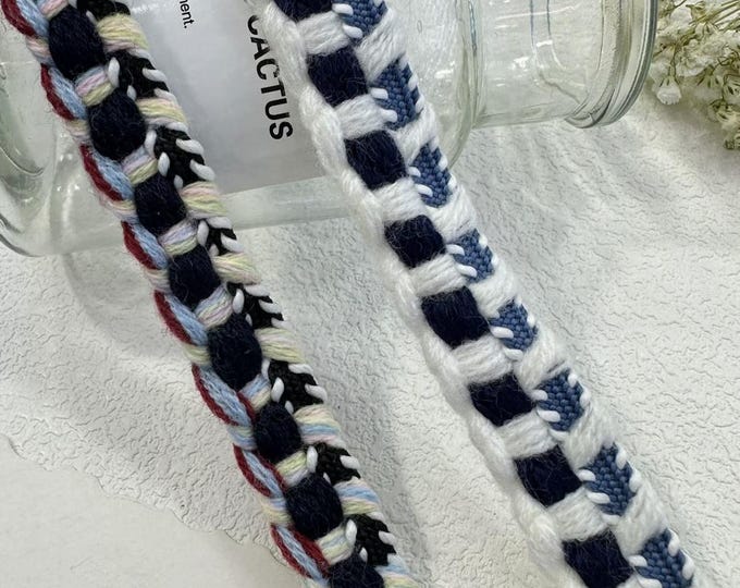 Braided Lace Trim for Sewing, Costume Design - Sold by 1 Yard