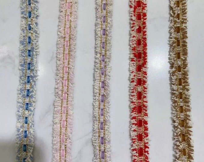 Textured Lace Trim, Sewing Embellishment, Costume Design, Sold by 1 Yard