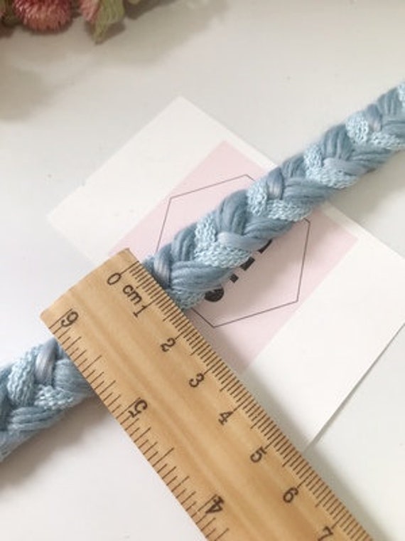 Blue Lace trim, decor trimming for costume design sewing embellishment headwear dress coat cuff collar bag home deco Sold by 1 yard