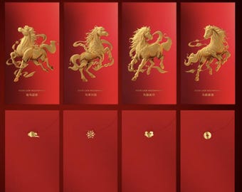 Multi options Year of the Horse 2026 Lucky Money Gift Red Packet Envelope