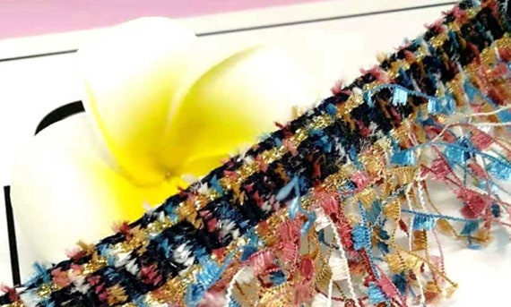Tassel Fringe Lace trim ribbon for costume design bridal trim headwear dress coat cuff collar bag home deco Sold by 1 yard