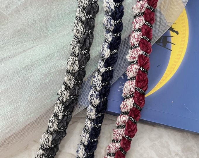 Braided Costume Lace Trim, Sewing Embellishment, Sold by 1 Yard