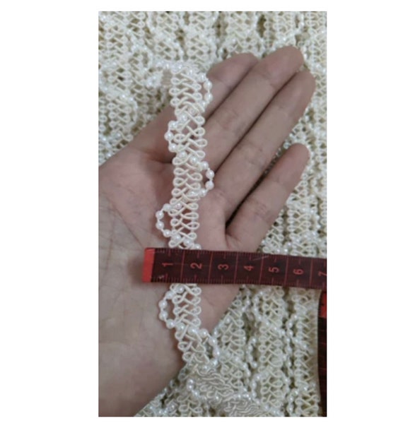 Lace trim, decor trimming for costume design sewing embellishment bridal trim headwear dress coat cuff collar bag home deco Sold by 1 yard