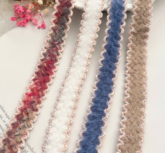 Ribbon trim, decor trimming for costume design sewing bridal trim headwear dress coat cuff collar bag home deco Sold by 1 yard