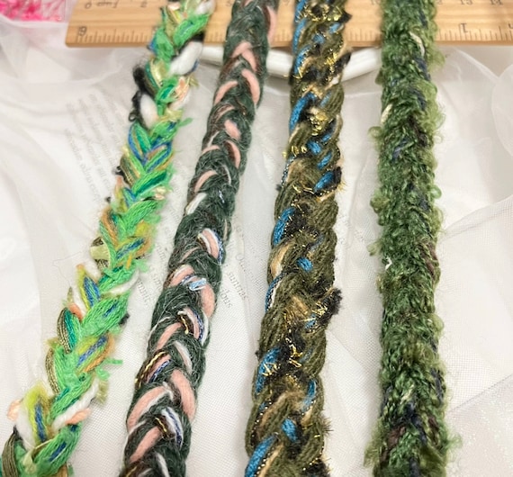 Green Collections, Lace trim, decor trimming for costume design sewing bridal trim dress coat cuff collar bag home deco Sold by 1 yard