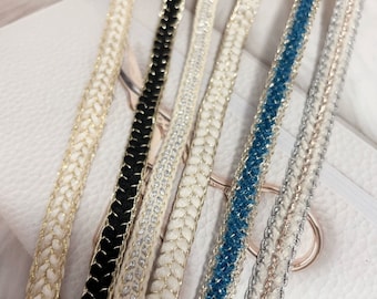 Braided Lace Trim, Costume Design Sewing Embellishment, Sold by 1 Yard