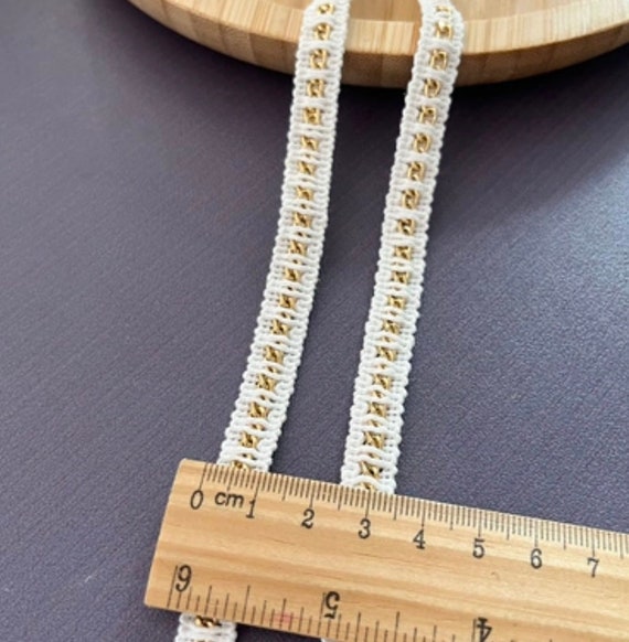 Ribbon trim, decor trimming for costume design sewing bridal trim headwear dress coat cuff collar bag home deco Sold by 1 yard