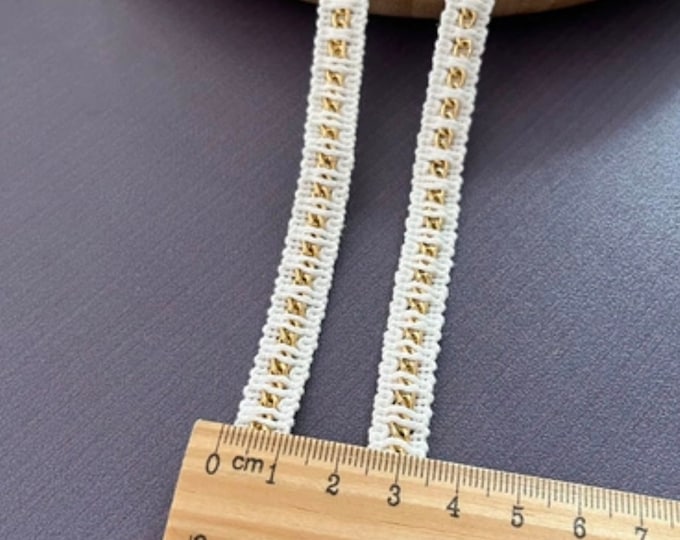 Ribbon Lace Trim, Costume Design, Sewing Embellishment - Sold by 1 yard