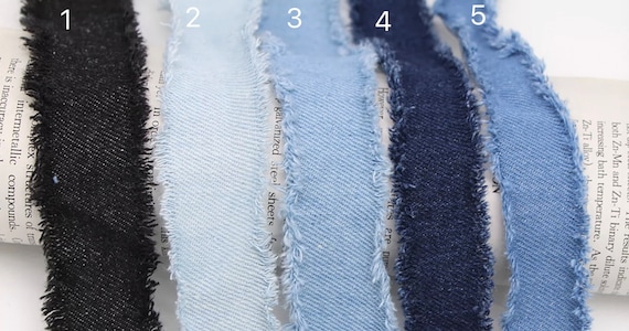 Denim Ribbon trim, decor trimming for costume design sewing bridal trim headwear dress coat cuff collar bag home deco