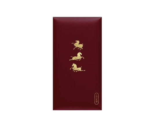Year of the Horse 2026 Red Envelopes, Gold Foil Red Envelopes, Lucky Money Gift Red Packets