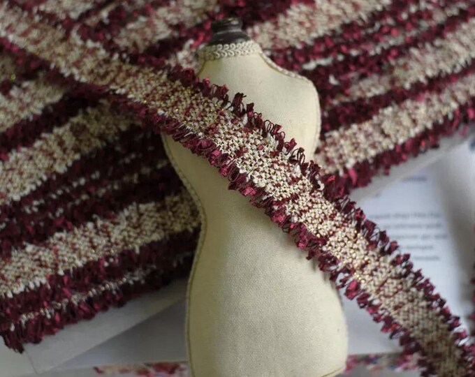 Fringe Lace Trim, Costume Design Embellishment, Sold by 1 Yard