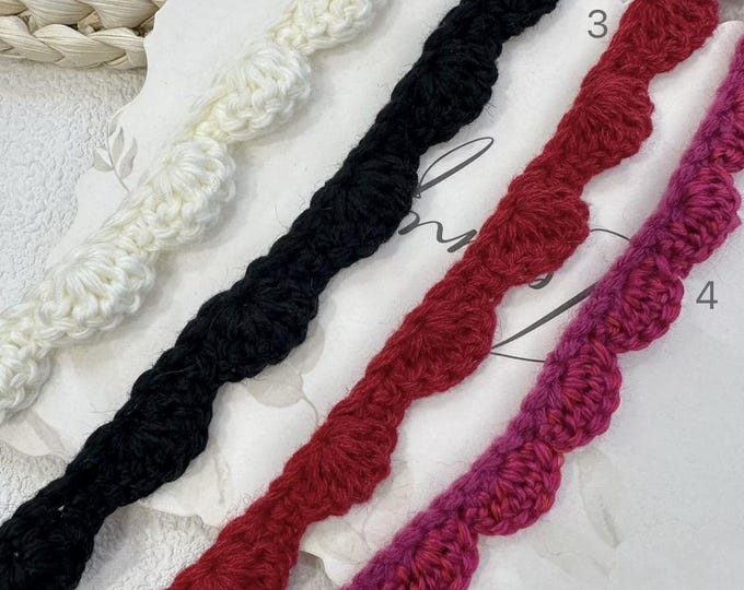 Crochet Lace Trim, Costume Design Embellishment, Sold by Yard