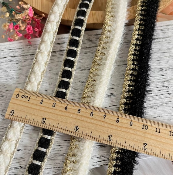 Ribbon trim, decor trimming for costume design sewing embellishment bridal trim headwear dress coat cuff collar bag home deco Sold by 1 yard