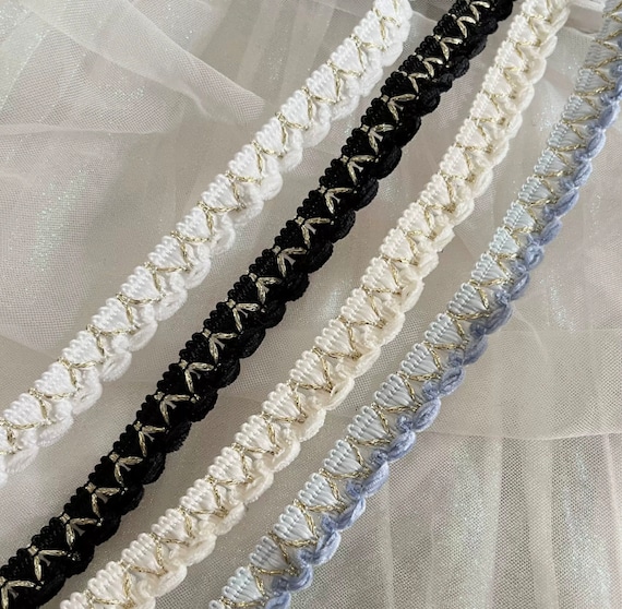 Lace trim, decor trimming for costume design sewing embellishment bridal trim headwear dress coat cuff collar bag home deco Sold by 1 yard