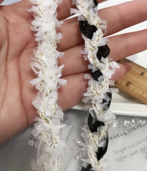 Lace trim, decor trimming for costume design sewing embellishment bridal trim headwear dress coat cuff collar bag home deco Sold by 1 yard
