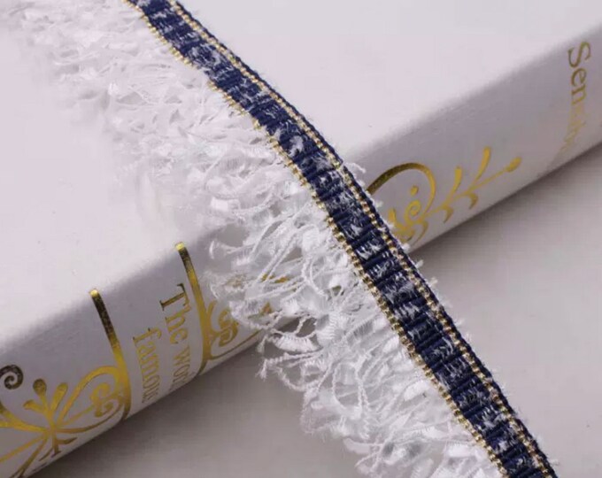 Tassel Fringe Lace Trim Ribbon - Bridal, Costume, Home Deco (1 Yard)