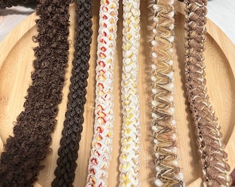 Textured Lace Trim, Costume Design Embellishment, Sold by 1 Yard