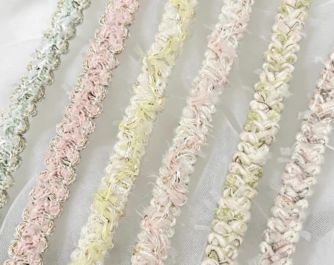 Tweed Trim, Costume Design, Sewing, Bridal Trim (1 Yard)