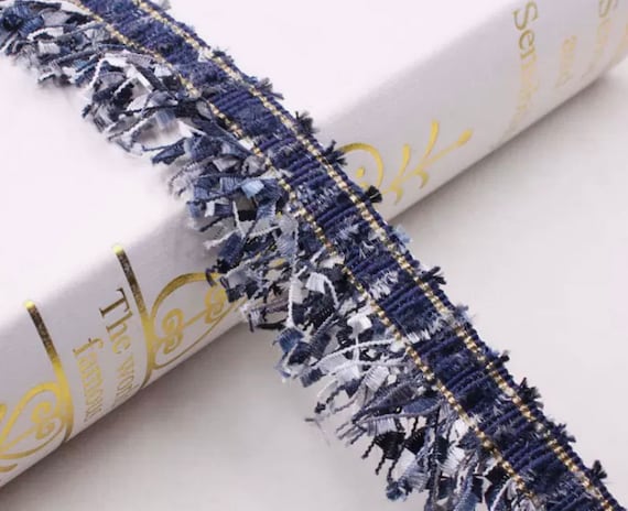 Tassel Fringe Lace trim ribbon for costume design bridal trim headwear dress coat cuff collar bag home deco Sold by 1 yard
