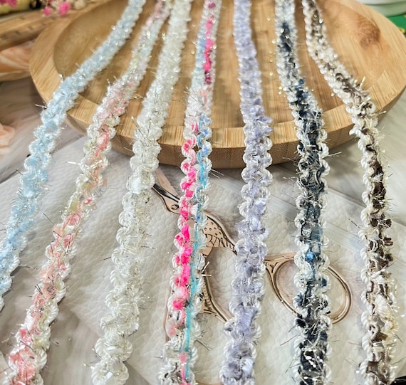 Lace trim, decor trimming for costume design sewing embellishment bridal trim headwear dress coat cuff collar bag home deco Sold by 1 yard