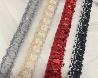 Decorative Ribbon Trim, Costume Design, Sewing, Bridal, Home Decor (Sold by 1 Yard)