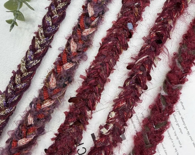 Tweed Lace Trim, Couture Bridal Embellishment Sold by 1 Yard