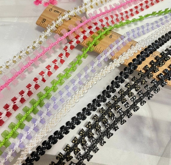 Lace trim, decor trimming for costume design sewing embellishment bridal trim headwear dress coat cuff collar bag home deco Sold by 1 yard