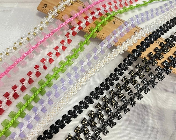 Decorative Lace Trim, Costume Design Embellishment, Sold by 1 Yard