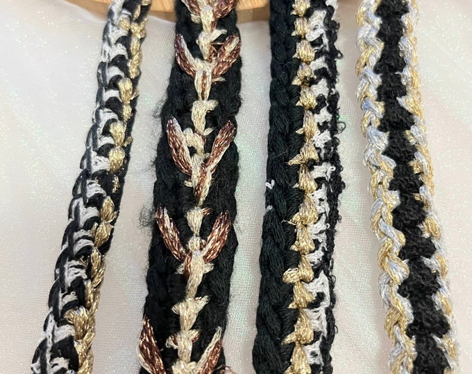 Embroidered Lace Trim, Costume Design Embellishment, Sold by 1 Yard