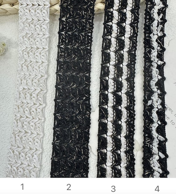 Lace trim for costume design sewing embellishment bridal trim dress coat cuff collar Sold by 1 yard