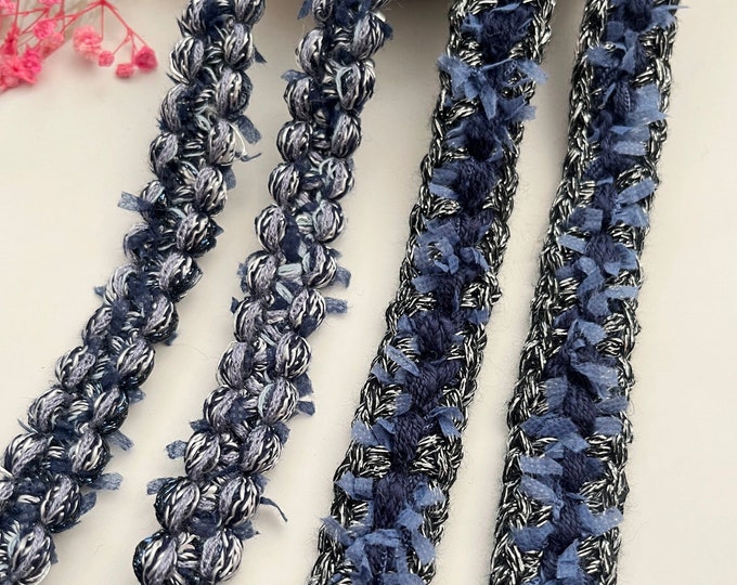Blue Ribbon Trim, Costume Design Embellishment, Sold by 1 Yard