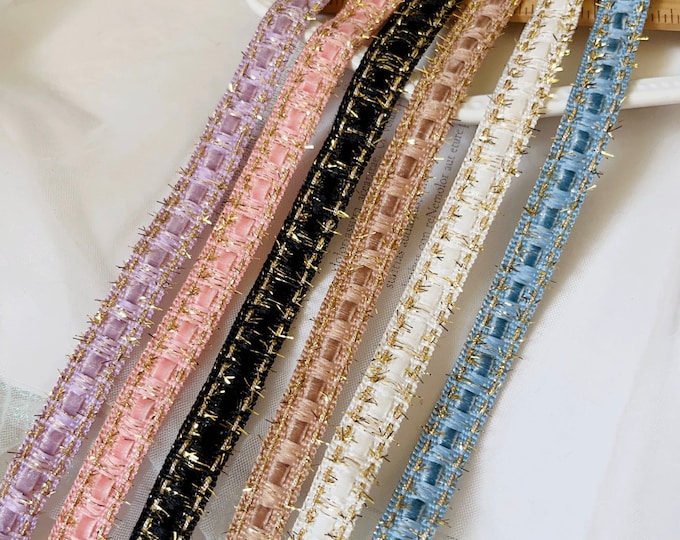 Decorative Tweed Lace Trim, Costume Design, Sold by 1 Yard