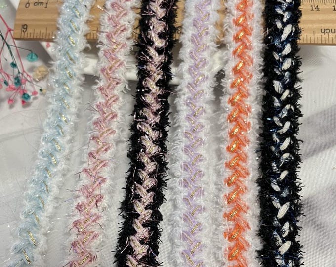 Braided Lace Trim, Costume Design, Sewing Embellishment, Sold by 1 Yard