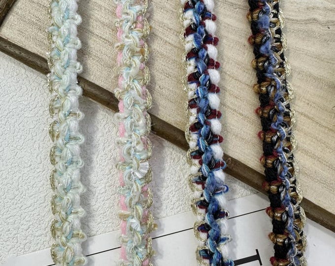 Textured Lace Trim, Costume Design Embellishment - Sold by Yard