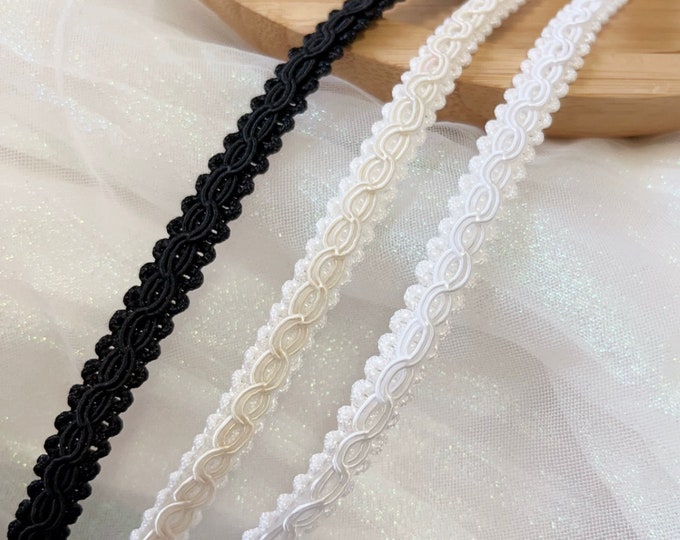 Bridal Lace Trim, Costume Design Sewing Embellishment, Sold by 1 Yard