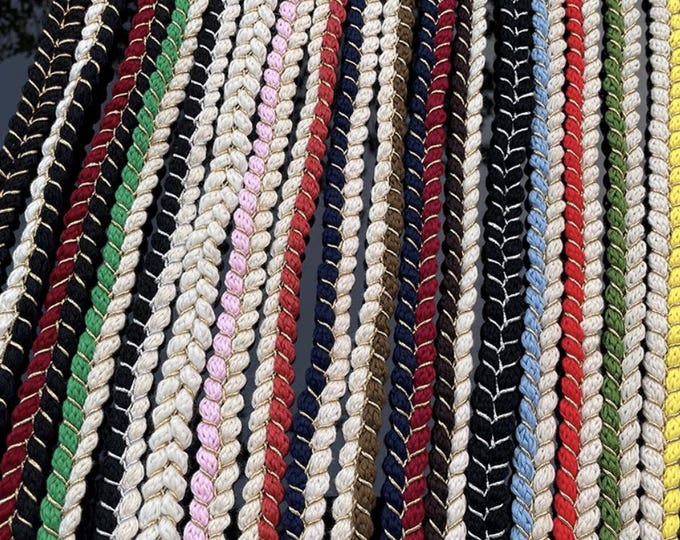 Braided Ribbon Trim, Costume Design Embellishment, Sold by 1 Yard