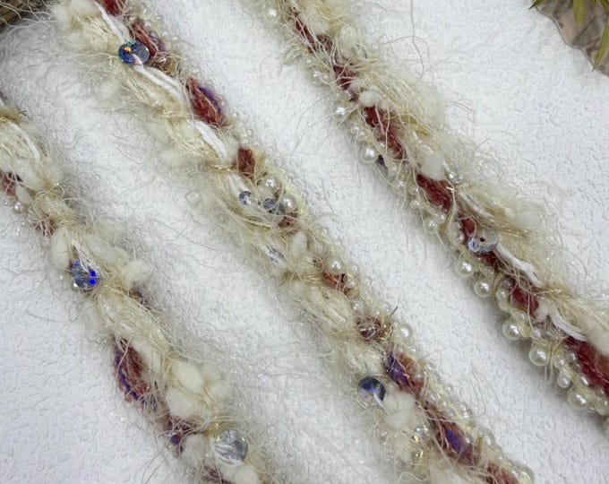 Beaded Trim, Costume Design Embellishment, Sold by 1 Yard